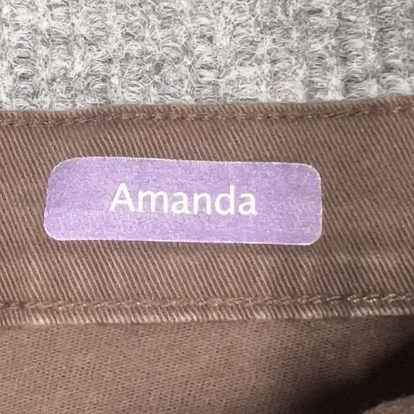 Gloria Vanderbilt Amanda Jeans Womens 18W‎ Brown Denim Pants Casual Work Pockets - Picture 4 of 16